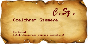 Czeichner Szemere névjegykártya